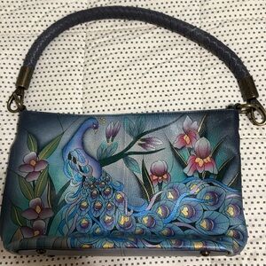 Leather Peacock Shoulder bag